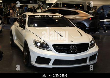 Mercedes série C63 AMG Black Banque D'Images