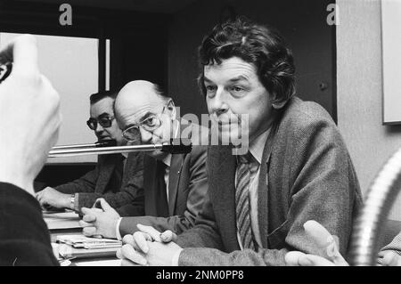 Pays-Bas Histoire: Réunion du conseil de la fédération de la FNV (Amsterdam); Président de la FNV et futur Premier ministre Wim Kok, parlant ca. 27 janvier 1980 Banque D'Images
