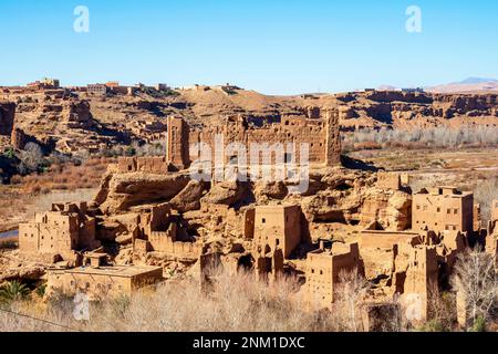 Afrika, Marokko, Südmarokko, Kelaat m'Gouna, Kasbah an der Strasse ins Rosental (Vallée des Roses) Banque D'Images