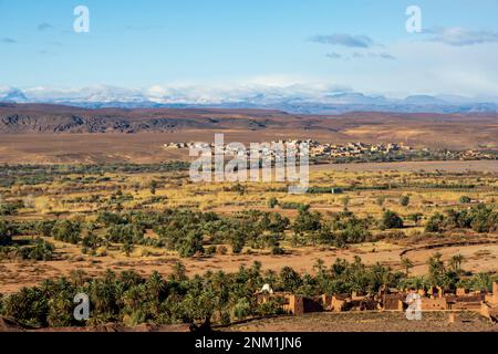 Afrika, Marokko, Südmarokko, Ouarzazate, an der Strasse N9 westlich von Ouarzazate Banque D'Images
