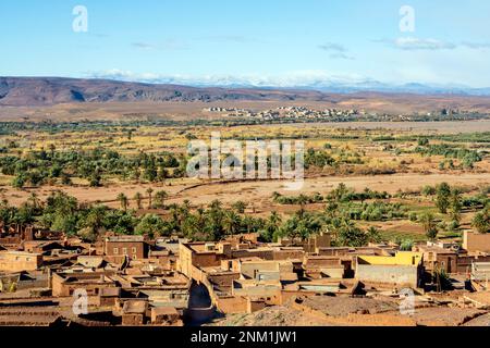 Afrika, Marokko, Südmarokko, Ouarzazate, an der Strasse N9 westlich von Ouarzazate Banque D'Images