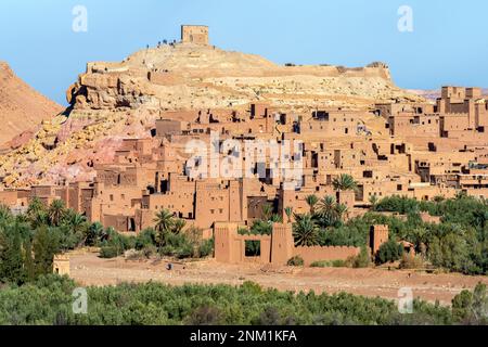 Afrika, Marokko, Südmarokko, ait-Ben-Haddou im Ounila-Tal Banque D'Images
