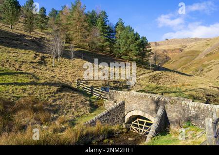 Jacobs en échelle route vers Kinder Scout depuis Edale Valley Derbyshire Peak District National Park Derbyshire England UK GB Europe Banque D'Images