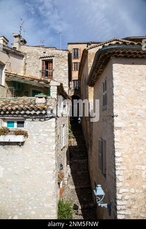 Vieux village de Saint-Paul-de-Vence, Alpes Maritimes, Côte d'Azur, France Banque D'Images