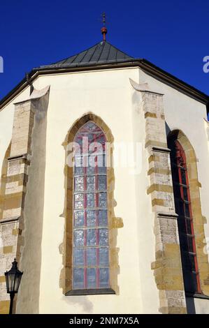 Basilique de l'Exaltation de la Sainte Croix, Kežmarok, Késmárk, région de Prešov, République slovaque, Europe Banque D'Images