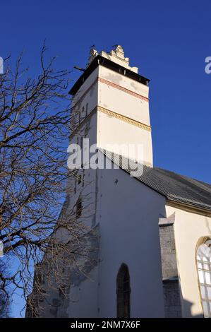 Basilique de l'Exaltation de la Sainte Croix, Kežmarok, Késmárk, région de Prešov, République slovaque, Europe Banque D'Images