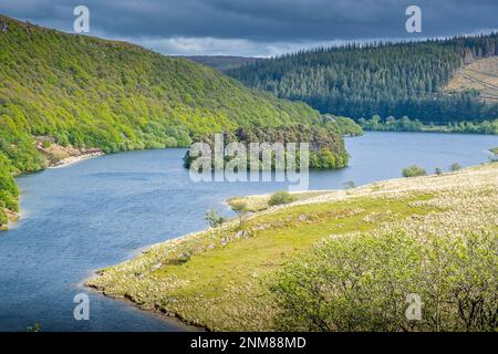 Peny Garreg réservoir à Elan Valley, Powys, Wales Banque D'Images