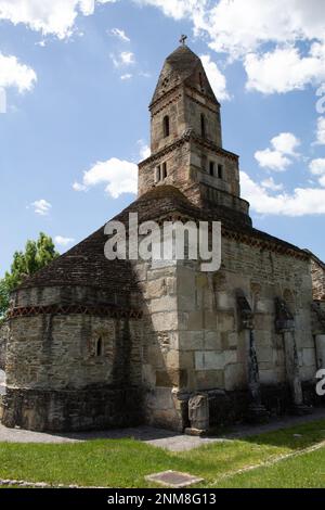 Église de Densuș (Église Saint-Nicolas), dans le comté de Hunedoara, en Roumanie, la plus ancienne église de Roumanie, et elle est toujours en usage Banque D'Images