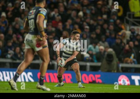 Leeds, Royaume-Uni. 24th févr. 2023. Jordan Lane of Hull FC *** lors du match de la Betfred Super League entre Leeds Rhinos et Hull FC au stade Headingley, Leeds, Royaume-Uni, le 24 février 2023. Photo de Simon Hall. Utilisation éditoriale uniquement, licence requise pour une utilisation commerciale. Aucune utilisation dans les Paris, les jeux ou les publications d'un seul club/ligue/joueur. Crédit : UK Sports pics Ltd/Alay Live News Banque D'Images