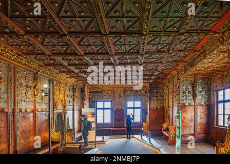 Chambre du Prince,Forteresse Hohensalzburg, Salzbourg, Autriche Banque D'Images