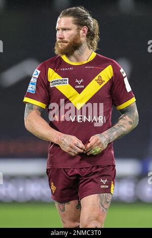 Huddersfield, Royaume-Uni. 24th févr. 2023. Chris McQueen #12 de Huddersfield Giants pendant le Betfred Super League Round 2 Match Huddersfield Giants contre Warrington Wolves au John Smith's Stadium, Huddersfield, Royaume-Uni, 24th février 2023 (photo de Mark Cosgrove/News Images) à Huddersfield, Royaume-Uni, le 2/24/2023. (Photo de Mark Cosgrove/News Images/Sipa USA) crédit: SIPA USA/Alay Live News Banque D'Images