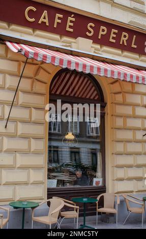 Café Sperl, Gumpendorfer Straße 11, Vienne, Autriche, Europe Banque D'Images