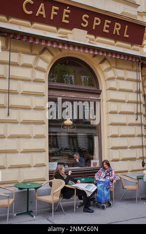 Café Sperl, Gumpendorfer Straße 11, Vienne, Autriche, Europe Banque D'Images