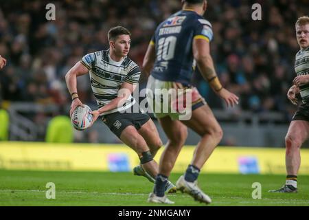 Leeds, Royaume-Uni. 24th févr. 2023. Jordan Lane of Hull FC *** lors du match de la Betfred Super League entre Leeds Rhinos et Hull FC au stade Headingley, Leeds, Royaume-Uni, le 24 février 2023. Photo de Simon Hall. Utilisation éditoriale uniquement, licence requise pour une utilisation commerciale. Aucune utilisation dans les Paris, les jeux ou les publications d'un seul club/ligue/joueur. Crédit : UK Sports pics Ltd/Alay Live News Banque D'Images