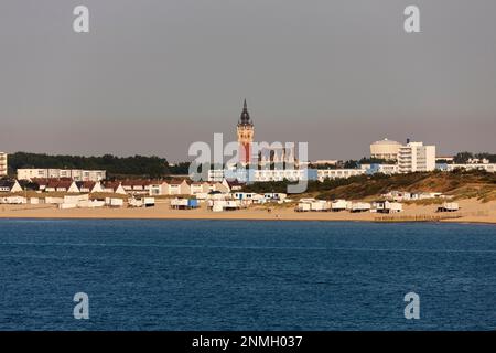 Plage, le Havre, France Banque D'Images