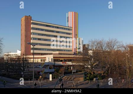 Université de Duisburg-Essen, Campus d'Essen, Bâtiment de l'Administration centrale, région de la Ruhr, Rhénanie-du-Nord-Westphalie, Allemagne Banque D'Images