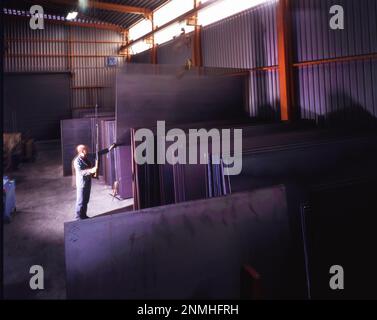 Génie mécanique, Hemer à la société Sundwiger Eisenwerke, fabrication de laminoirs à froid Banque D'Images