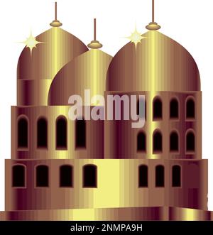 icône du temple arabe Illustration de Vecteur