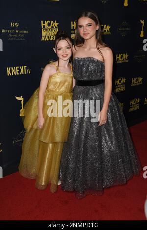 Madeleine McGraw, Violet McGraw assiste au tapis rouge des prix du film HCA 2023. Photo: Michael Mattes/michaelmattes.co Banque D'Images