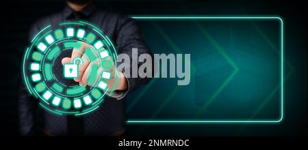 Homme d'affaires en uniforme de bureau tenant le stylo écrivant à l'écran présentant la technologie futuriste. Technicien de laboratoire utilisant le stylet prendre des notes montrant moderne Banque D'Images