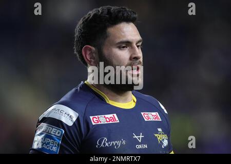 Leeds, Royaume-Uni. 24th févr. 2023. Rhyse Martin #12 de Leeds Rhinos lors du match de la Super League Round 2 de Betfred Leeds Rhinos vs Hull FC au stade Headingley, Leeds, Royaume-Uni, 24th février 2023 (photo de James Heaton/News Images) à Leeds, Royaume-Uni le 2/24/2023. (Photo de James Heaton/News Images/Sipa USA) crédit: SIPA USA/Alay Live News Banque D'Images