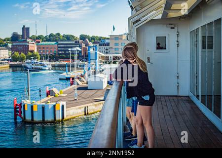 Photo du port de Helsingborg, dans le sud de la Suède Banque D'Images