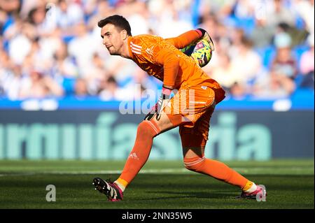 Ivan Villar de RC Celta en action pendant le match de la Liga Santander entre Real Sociedad et RC Celta CF au stade Reale Arena de 18 février 2023 Banque D'Images