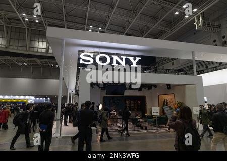 Yokohama, Japon. 24th févr. 2023. ESPACE d'exposition SONY au CP 2023 à Pacifico Yokohama sur 24 février 2023. Crédit : SOPA Images Limited/Alamy Live News Banque D'Images