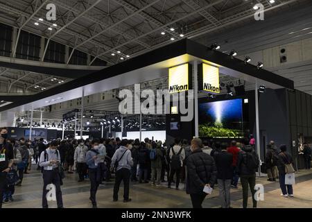 Yokohama, Japon. 24th févr. 2023. Zone d'exposition Nikon au CP 2023 à Pacifico Yokohama sur 24 février 2023. Crédit : SOPA Images Limited/Alamy Live News Banque D'Images