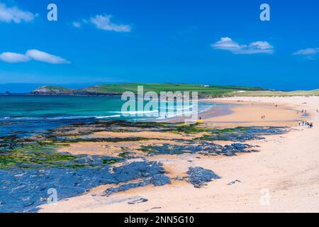 Constantine Bay, Trevose Head Heritage Coast, Padstow, Cornwall, Angleterre, Royaume-Uni, Europe Banque D'Images