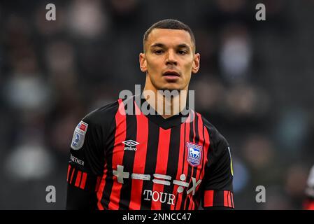 Kayden Jackson lors du match Sky Bet League 1 entre MK Dons et Ipswich Town au stade MK, Milton Keynes, le samedi 25th février 2023. (Photo : Kevin Hodgson | ACTUALITÉS MI) crédit : ACTUALITÉS MI et sport /Actualités Alay Live Banque D'Images