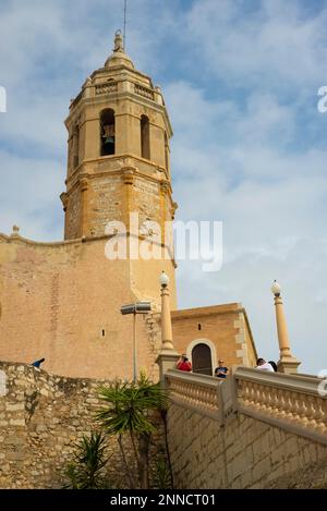 Cathédrale de Sitges, Sant Bartomeu i Santa Tecla de Sitges Banque D'Images