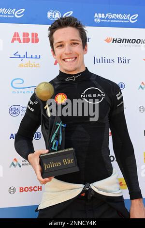 Le Cap, Afrique du Sud. 25th févr. 2023. 2/25/2023 - Sacha Fenestraz, Nissan Formula E Team, avec sa position de pôle Julius Baer pendant la Formule E Round 5 - le Cap E-Prix à Cape Town, Afrique du Sud. (Photo de Sam Bagnall/Motorsport Images/Sipa USA) crédit: SIPA USA/Alay Live News Banque D'Images