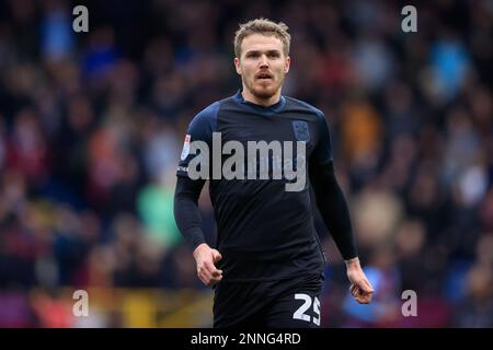 Burnley, Royaume-Uni. 25th févr. 2023. Danny Ward #25 de la ville de Huddersfield pendant le match de championnat de Sky Bet Burnley vs Huddersfield Town à Turf Moor, Burnley, Royaume-Uni, 25th février 2023 (photo de Conor Molloy/News Images) à Burnley, Royaume-Uni le 2/25/2023. (Photo de Conor Molloy/News Images/Sipa USA) crédit: SIPA USA/Alay Live News Banque D'Images