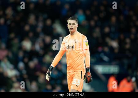 West Bromwich, Royaume-Uni. 25th févr. 2023. Josh Grffiths de West Bromwich lors du match de championnat Sky Bet entre West Bromwich Albion et Middlesbrough aux Hawthorns, West Bromwich, le samedi 25th février 2023. (Photo : Gustavo Pantano | ACTUALITÉS MI) crédit : ACTUALITÉS MI et sport /Actualités Alay Live Banque D'Images