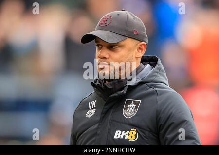 Vincent Kompany le responsable de Burnley avant le match du championnat Sky Bet Burnley vs Huddersfield Town à Turf Moor, Burnley, Royaume-Uni, 25th février 2023 (photo de Conor Molloy/News Images) Banque D'Images