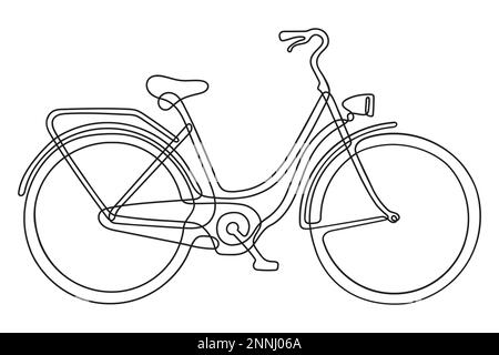 Dessin à une ligne Illustration de Vecteur