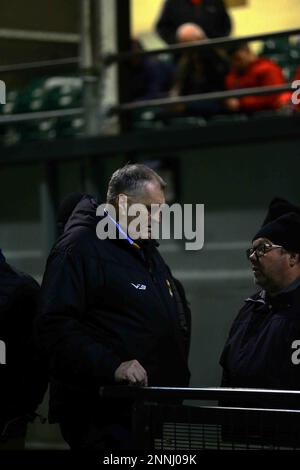 Carmarthen Quins RFC v Aberavon RFC Indigo prem 2023 Banque D'Images