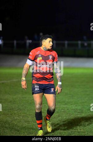 Carmarthen Quins RFC v Aberavon RFC Indigo prem 2023 Banque D'Images