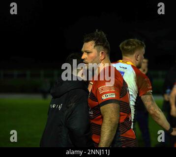 Carmarthen Quins RFC v Aberavon RFC Indigo prem 2023 Banque D'Images