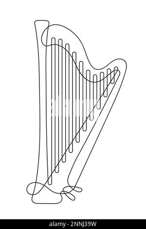 Dessin à une ligne Illustration de Vecteur
