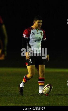 Carmarthen Quins RFC v Aberavon RFC Indigo prem 2023 Banque D'Images