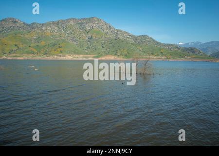 Le lac Kaweah est un réservoir situé dans le comté de Tulare, en Californie, aux États-Unis. Banque D'Images