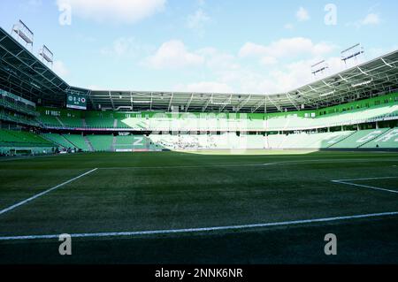 25-02-2023: Sport: Groningen v Excelsior GRONINGEN, PAYS-BAS - FÉVRIER 25: Présentation du stade à l'intérieur pendant le match Eredivisiie FC Groningen et S. Banque D'Images