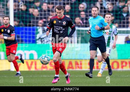 25-02-2023: Sport: Groningen v Excelsior GRONINGEN, PAYS-BAS - FÉVRIER 25: Pairs Koopmeiners (Excelsior Rotterdam) pendant le match Eredivisie FC Banque D'Images