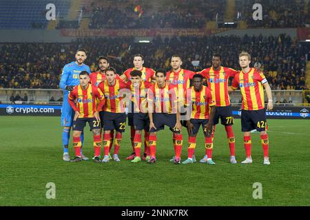 Lecce, Italie. 25th févr. 2023. ÉQUIPE US Lecce pendant US Lecce vs US Sassuolo, football italien série A match à Lecce, Italie, 25 février 2023 crédit: Agence de photo indépendante/Alamy Live News Banque D'Images