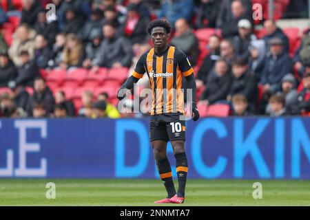 Bristol, Royaume-Uni. 25th févr. 2023. Malcolm Ebiowei #10 de Hull City pendant le match de championnat Sky Bet Bristol City contre Hull City à Ashton Gate, Bristol, Royaume-Uni, 25th février 2023 (photo de Gareth Evans/News Images) à Bristol, Royaume-Uni le 2/25/2023. (Photo de Gareth Evans/News Images/Sipa USA) Credit: SIPA USA/Alay Live News Banque D'Images