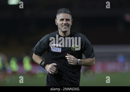 Lecce, Italie. 25th févr. 2023. Niccolo Baroni (arbitre) pendant US Lecce vs US Sassuolo, italie football série A match à Lecce, Italie, 25 février 2023 crédit: Agence de photo indépendante/Alamy Live News Banque D'Images