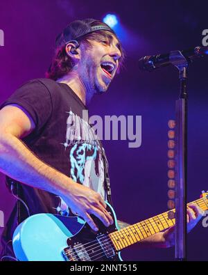 Milan, Italie, 25st février 2023. Le groupe pop punk américain All Time Low se produit en direct à fabrique à Milan. Crédits: Maria Laura Arturi/Alamy Live News Banque D'Images