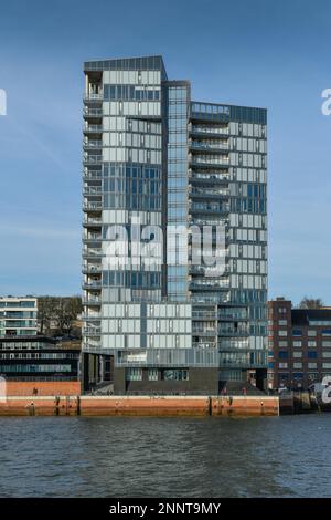 Crystal Tower, grosse Elbstrasse, Altona, Hambourg Banque D'Images